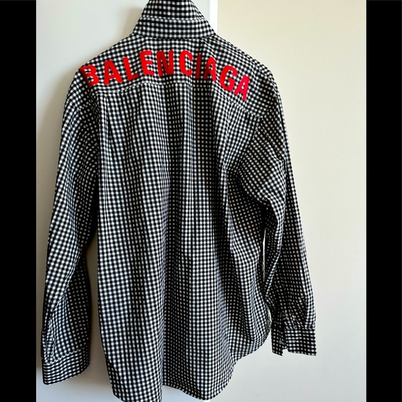 Balenciaga Other - Balenciaga plaid shirt unisex XL